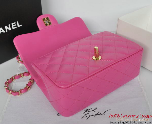 Chanel Classic Flap Bags Rose Original Sheepskin Leather A1116 Gold Chanel Classic Flap Bags Rose Original Sheepskin Leather A1116 Gold