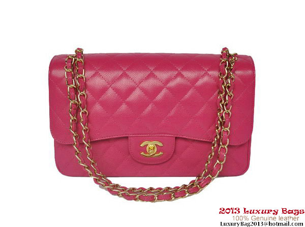 Chanel Jumbo Quilted Classic Cannage Patterns Flap Bag A58600 Rose Gold