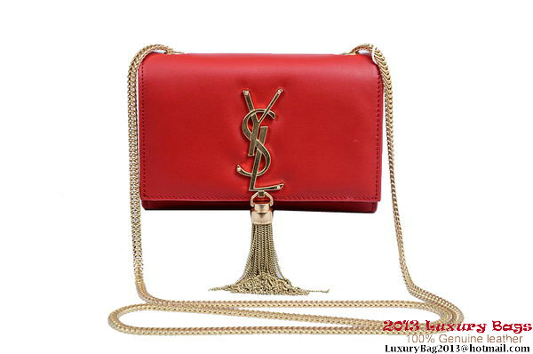Yves Saint Laurent Small Monogramme Cross-body Shoulder Bag 1834B Red