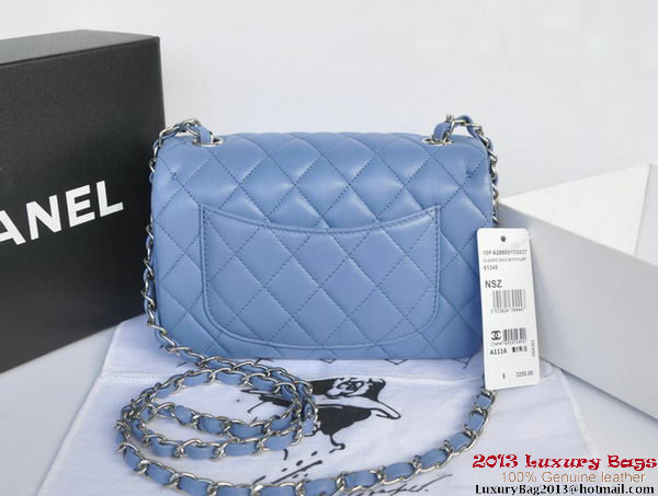 Chanel Classic Flap Bags Lavender Original Sheepskin Leather A1116 Silver Chanel Classic Flap Bags Lavender Original Sheepskin Leather A1116 Silver