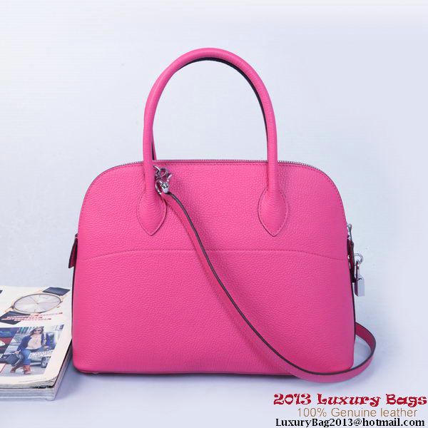 Hermes Bolide Tote Bags Calf Leather Rose Hermes Bolide Tote Bags Calf Leather Rose