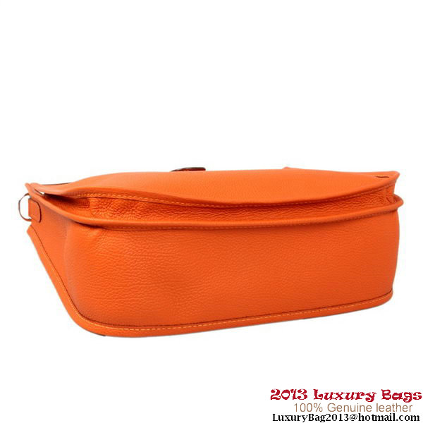 Hermes Evelyn Bag Calf Leather H1188 Orange Hermes Evelyn Bag Calf Leather H1188 Orange