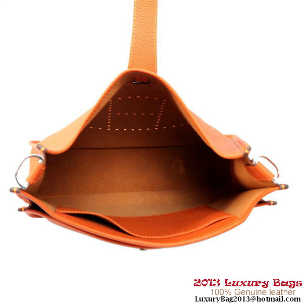 Hermes Evelyn Bag Calf Leather H1188 Orange Hermes Evelyn Bag Calf Leather H1188 Orange