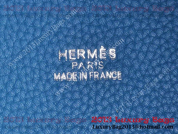Hermes Picotin Lock MM Bag in Clemence Leather 8616 Blue Hermes Picotin Lock MM Bag in Clemence Leather 8616 Blue