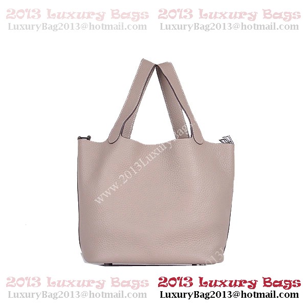 Hermes Picotin Lock MM Bag in Clemence Leather 8616 Gray