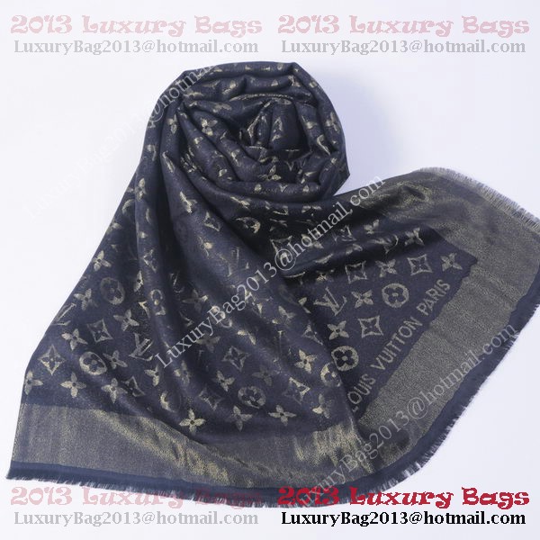 Louis Vuitton Scarves Cotton WJLV092 Black&Gold Louis Vuitton Scarves Cotton WJLV092 Black&Gold