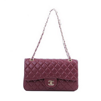 Chanel 2.55 Series Classic Flap Bag 1112 Burgundy Sheepskin Gold Chanel 2.55 Series Classic Flap Bag 1112 Burgundy Sheepskin Gold