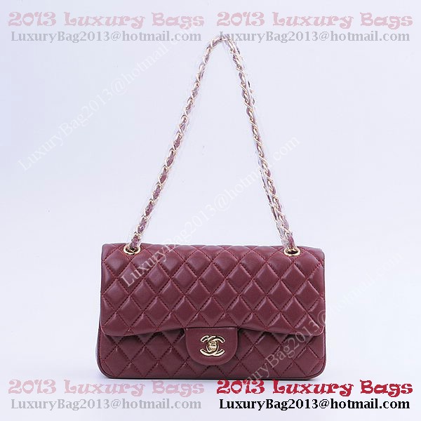 Chanel 2.55 Series Classic Flap Bag 1112 Burgundy Sheepskin Gold Chanel 2.55 Series Classic Flap Bag 1112 Burgundy Sheepskin Gold