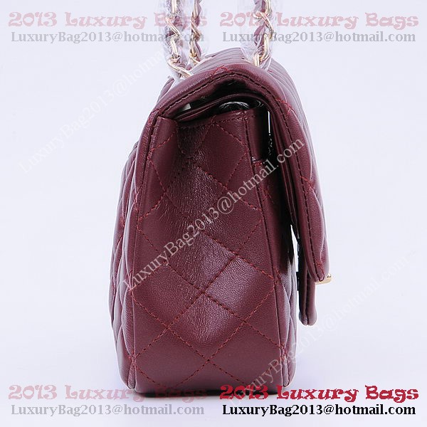Chanel 2.55 Series Classic Flap Bag 1112 Burgundy Sheepskin Gold Chanel 2.55 Series Classic Flap Bag 1112 Burgundy Sheepskin Gold