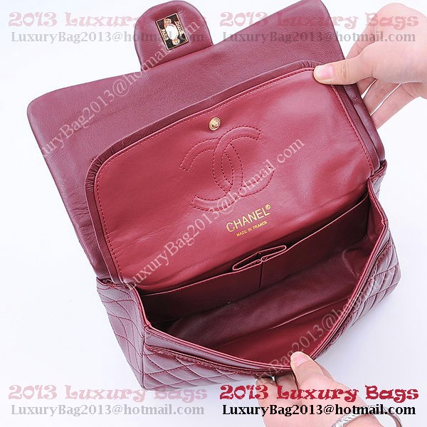 Chanel 2.55 Series Classic Flap Bag 1112 Burgundy Sheepskin Gold Chanel 2.55 Series Classic Flap Bag 1112 Burgundy Sheepskin Gold