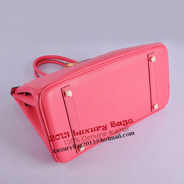 Hermes Birkin 35CM Tote Bag Pink Clemence Leather H6089 Gold Hermes Birkin 35CM Tote Bag Pink Clemence Leather H6089 Gold
