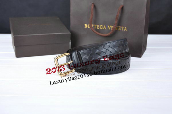Bottega Veneta Intrecciato Nappa Belt 274483 Black Bottega Veneta Intrecciato Nappa Belt 274483 Black