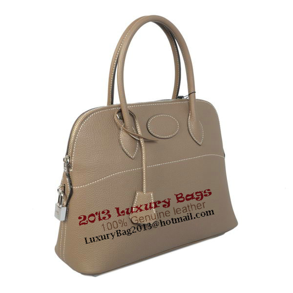 Hermes Bolide 31CM Tote Bags Calf Leather Gray Hermes Bolide 31CM Tote Bags Calf Leather Gray