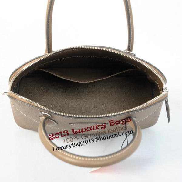 Hermes Bolide 31CM Tote Bags Calf Leather Gray Hermes Bolide 31CM Tote Bags Calf Leather Gray