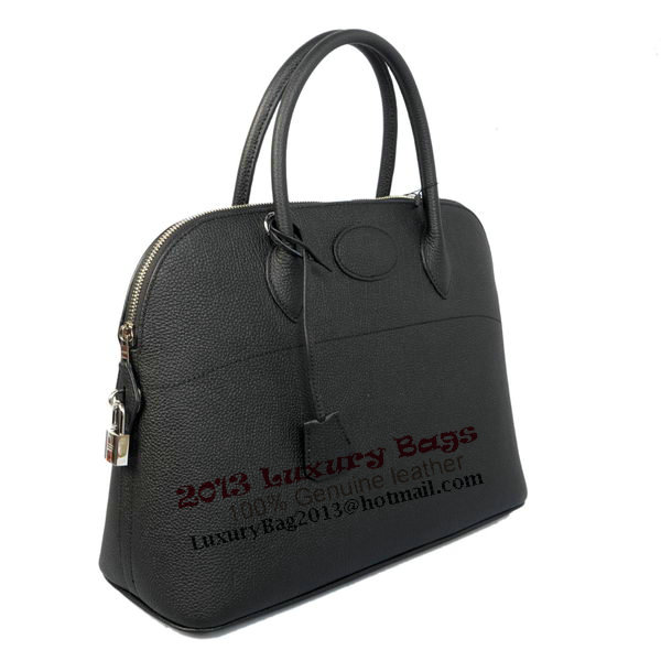 Hermes Bolide 37CM Tote Bags Calf Leather Black Hermes Bolide 37CM Tote Bags Calf Leather Black
