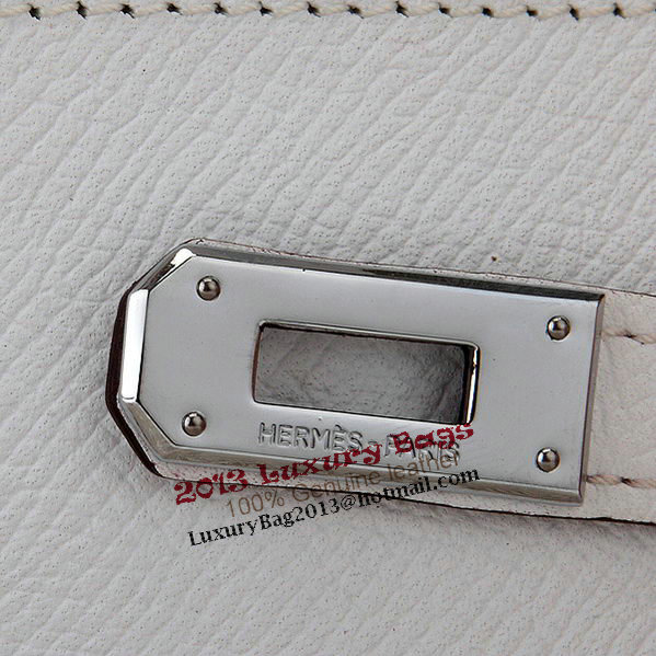 Hermes Kelly Original Saffiano Leather Bi-Fold Wallet A708 White Hermes Kelly Original Saffiano Leather Bi-Fold Wallet A708 White