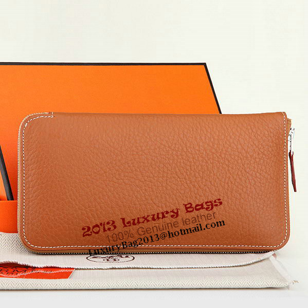 Hermes Zipper Wallet Original Leather A309 Camel Hermes Zipper Wallet Original Leather A309 Camel