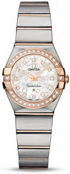 Omega Constellation Brushed Quarz Mini Watch 158627X