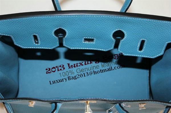 Hermes Birkin 35CM Tote Bag Light Blue Clemence Leather H6089 Gold Hermes Birkin 35CM Tote Bag Light Blue Clemence Leather H6089 Gold