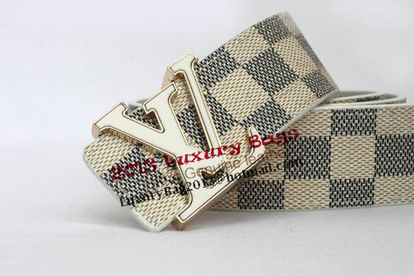 Louis Vuitton Damier Azur Canvas Belt LV2056 Louis Vuitton Damier Azur Canvas Belt LV2056