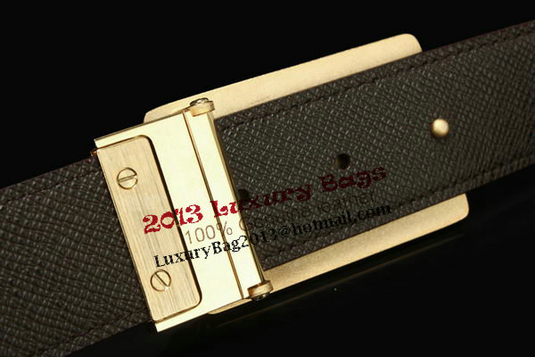 Louis Vuitton Damier Ebene Canvas Belt LV2066 Louis Vuitton Damier Ebene Canvas Belt LV2066