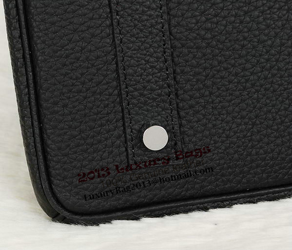 Hermes Birkin 35CM Tote Bag Black Clemence Leather H35 Silver Hermes Birkin 35CM Tote Bag Black Clemence Leather H35 Silver