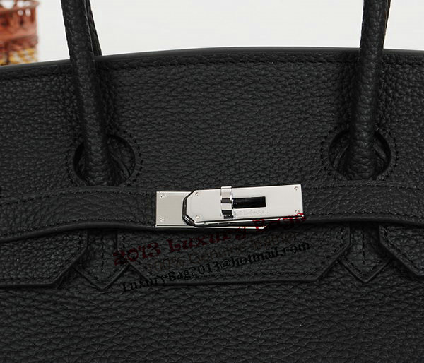 Hermes Birkin 35CM Tote Bag Black Clemence Leather H35 Silver Hermes Birkin 35CM Tote Bag Black Clemence Leather H35 Silver
