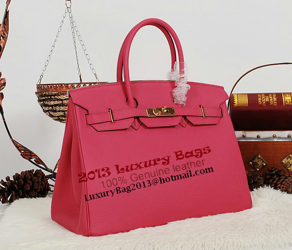 Hermes Birkin 35CM Tote Bag Rose Clemence Leather H35 Gold Hermes Birkin 35CM Tote Bag Rose Clemence Leather H35 Gold