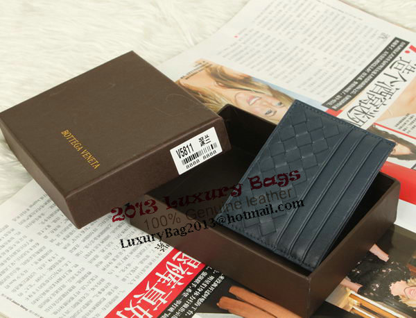 Bottega Veneta Intrecciato VN Card Case 5811 RoyalBlue Bottega Veneta Intrecciato VN Card Case 5811 RoyalBlue