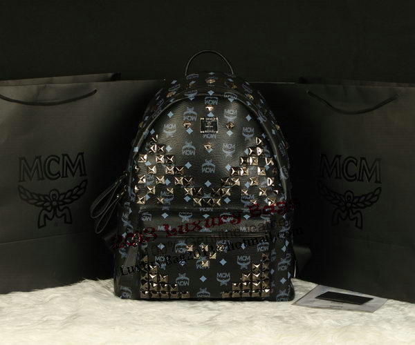 MCM Stark Backpack Jumbo in Calf Leather 8100 Black MCM Stark Backpack Jumbo in Calf Leather 8100 Black