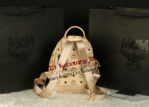 MCM Stark Backpack Medium in Calf Leather 8003 Apricot MCM Stark Backpack Medium in Calf Leather 8003 Apricot