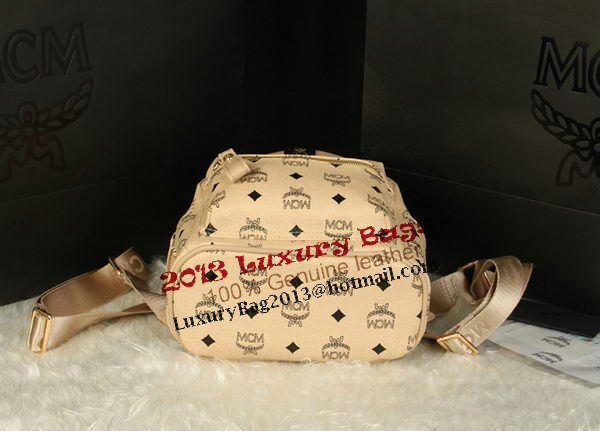 MCM Stark Backpack Medium in Calf Leather 8003 Apricot MCM Stark Backpack Medium in Calf Leather 8003 Apricot