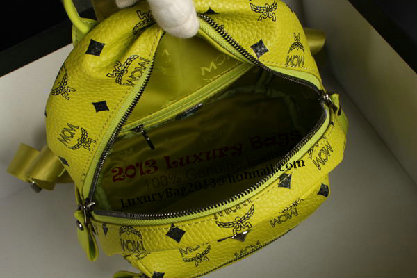 MCM Stark Backpack Medium in Calf Leather 8003 Lemon MCM Stark Backpack Medium in Calf Leather 8003 Lemon