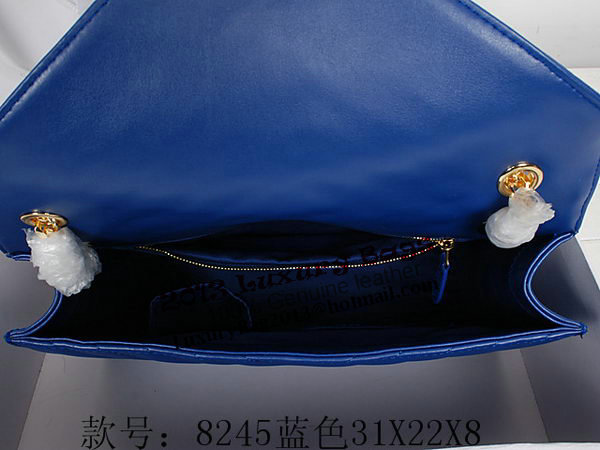Yves Saint Laurent Classic Monogramme Flap Bag Y8245 Blue Yves Saint Laurent Classic Monogramme Flap Bag Y8245 Blue
