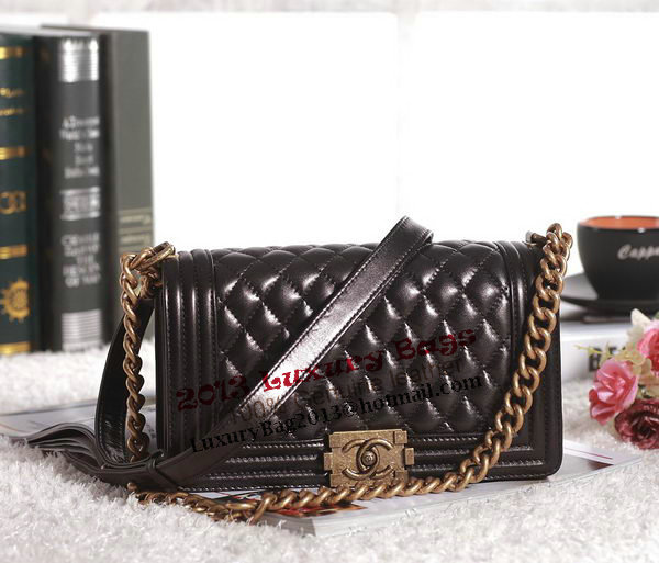 Chanel Boy Flap Shoulder Bag in Black Lambskin Leather A67086 Gold Chanel Boy Flap Shoulder Bag in Black Lambskin Leather A67086 Gold