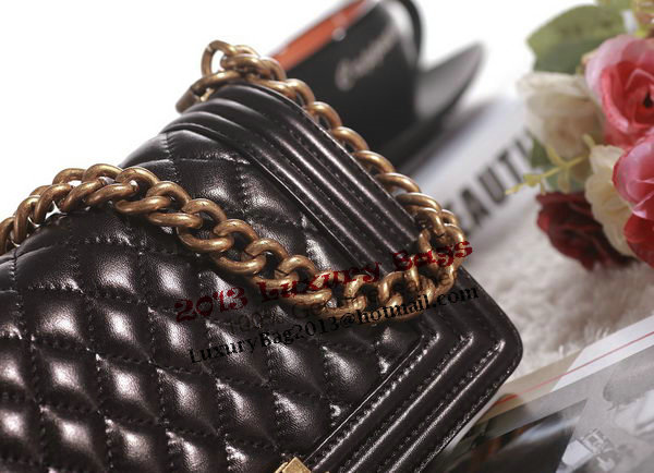 Chanel Boy Flap Shoulder Bag in Black Lambskin Leather A67086 Gold Chanel Boy Flap Shoulder Bag in Black Lambskin Leather A67086 Gold