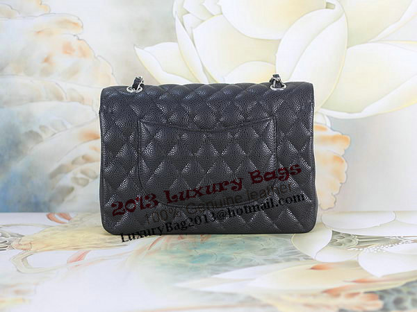 Chanel 2.55 Series Classic Flap Bag 1112 Black Cannage Pattern Original Leather Silver Chanel 2.55 Series Classic Flap Bag 1112 Black Cannage Pattern Original Leather Silver