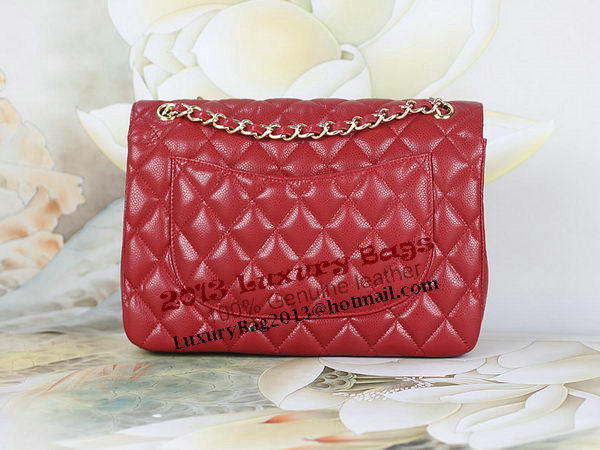 Chanel Classic Flap Bag 1113 Red Original Cannage Pattern Leather Gold Chanel Classic Flap Bag 1113 Red Original Cannage Pattern Leather Gold