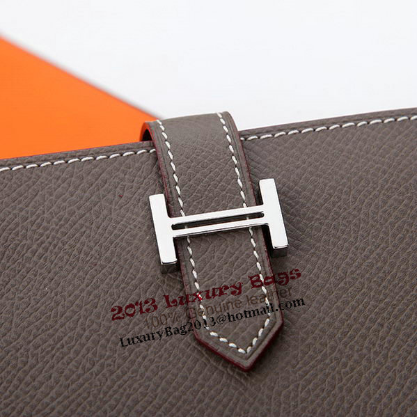 Hermes Bearn Japonaise Bi-Fold Wallet Original Leather A208 Khaki Hermes Bearn Japonaise Bi-Fold Wallet Original Leather A208 Khaki