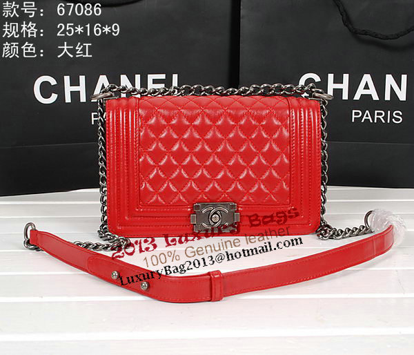 Chanel Boy Flap Shoulder Bag A67086 in Sheepskin Leather Chanel Boy Flap Shoulder Bag A67086 in Sheepskin Leather