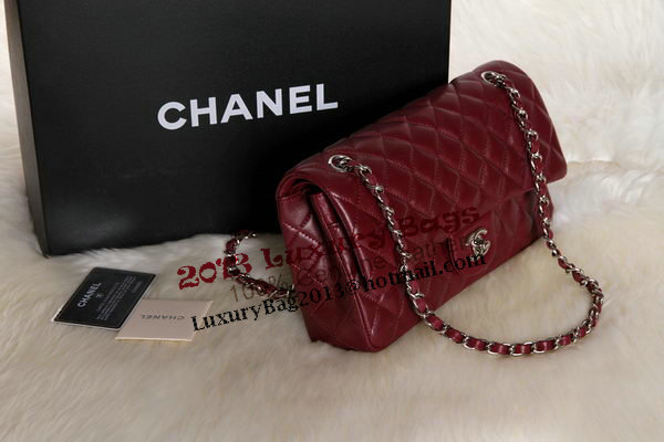 Chanel 2.55 Series Original Leather Classic Flap Bag A01112 Burgundy Chanel 2.55 Series Original Leather Classic Flap Bag A01112 Burgundy