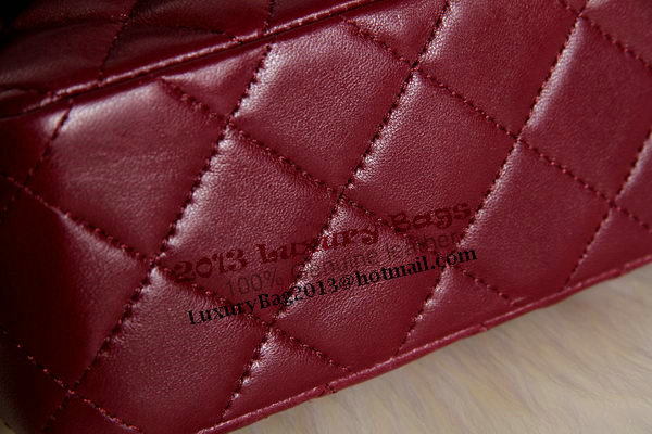 Chanel 2.55 Series Original Leather Classic Flap Bag A01112 Burgundy Chanel 2.55 Series Original Leather Classic Flap Bag A01112 Burgundy