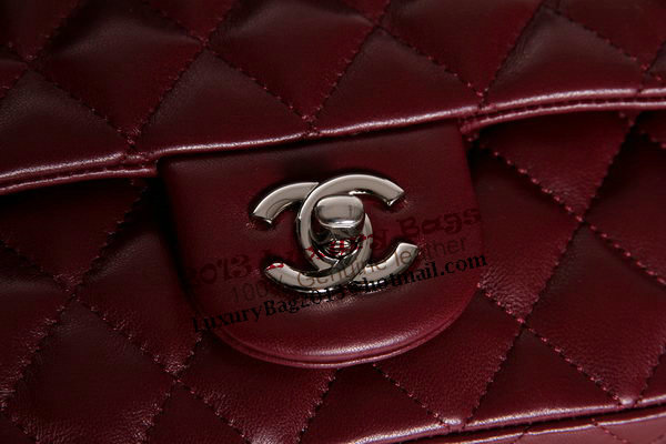 Chanel 2.55 Series Original Leather Classic Flap Bag A01112 Burgundy Chanel 2.55 Series Original Leather Classic Flap Bag A01112 Burgundy