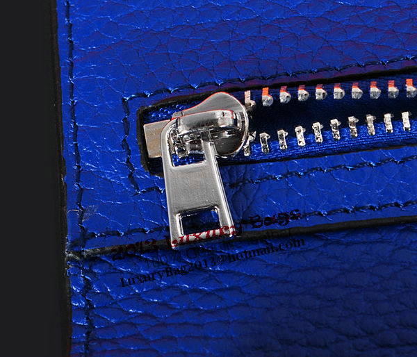 Hermes Bearn Japonaise Bi-Fold Wallet Original Leather A1018 Blue Hermes Bearn Japonaise Bi-Fold Wallet Original Leather A1018 Blue