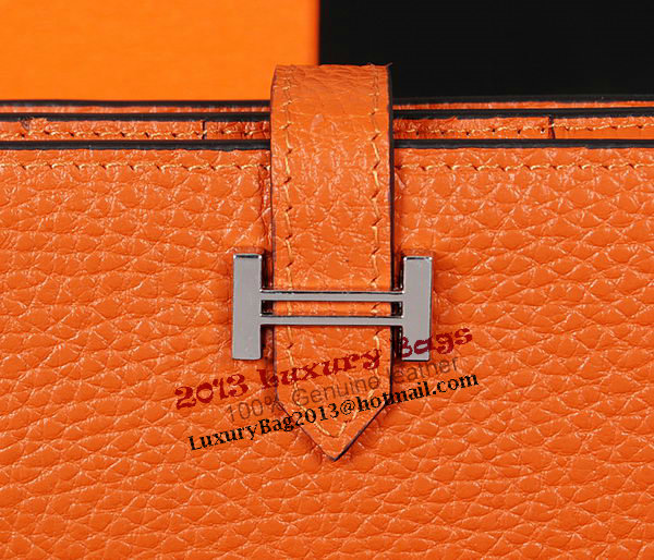 Hermes Bearn Japonaise Bi-Fold Wallet Original Leather A1018 Wheat Hermes Bearn Japonaise Bi-Fold Wallet Original Leather A1018 Wheat
