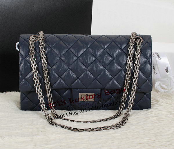 Chanel Classic Flap Shoulder Bags A226 Blue Sheepskin Leather Silver Chanel Classic Flap Shoulder Bags A226 Blue Sheepskin Leather Silver