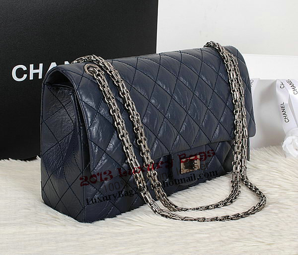 Chanel Classic Flap Shoulder Bags A226 Blue Sheepskin Leather Silver Chanel Classic Flap Shoulder Bags A226 Blue Sheepskin Leather Silver