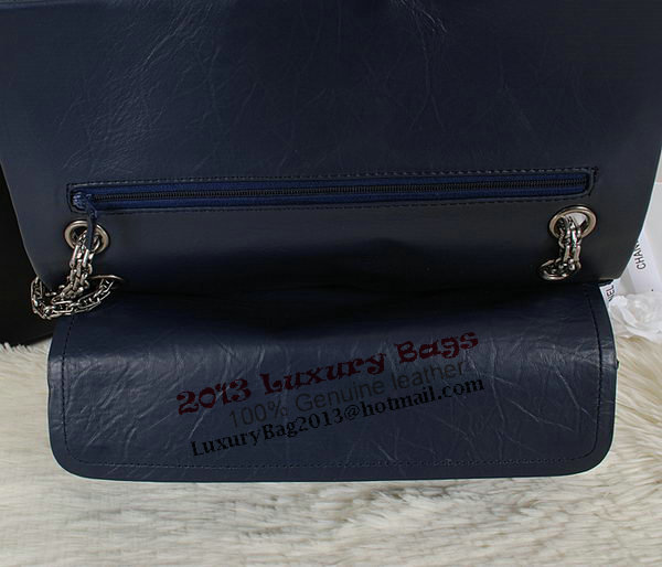 Chanel Classic Flap Shoulder Bags A226 Blue Sheepskin Leather Silver Chanel Classic Flap Shoulder Bags A226 Blue Sheepskin Leather Silver