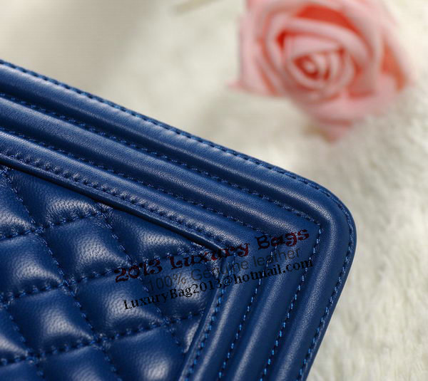 Chanel Boy Flap Shoulder Bag in Original Leather A67087 Blue Chanel Boy Flap Shoulder Bag in Original Leather A67087 Blue