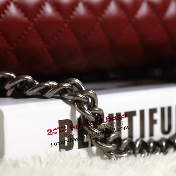 Chanel Boy Flap Shoulder Bag in Original Leather A67087 Wine Chanel Boy Flap Shoulder Bag in Original Leather A67087 Wine